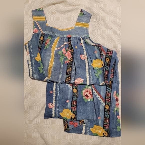 Printed Denim Dress - Picture 3 of 5